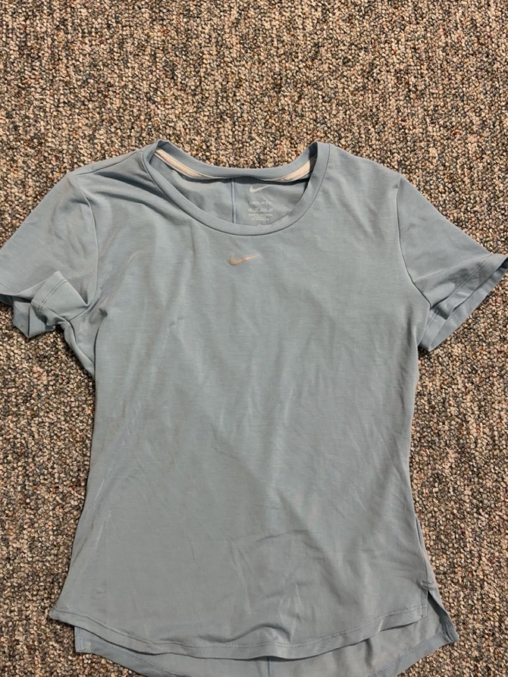 Nike Women's Pale Blue Short Sleeve Dri-FIT Tee